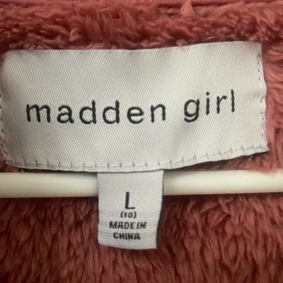 Madden Girl Teddy Bear zip up hoodie - Picture 5 of 5
